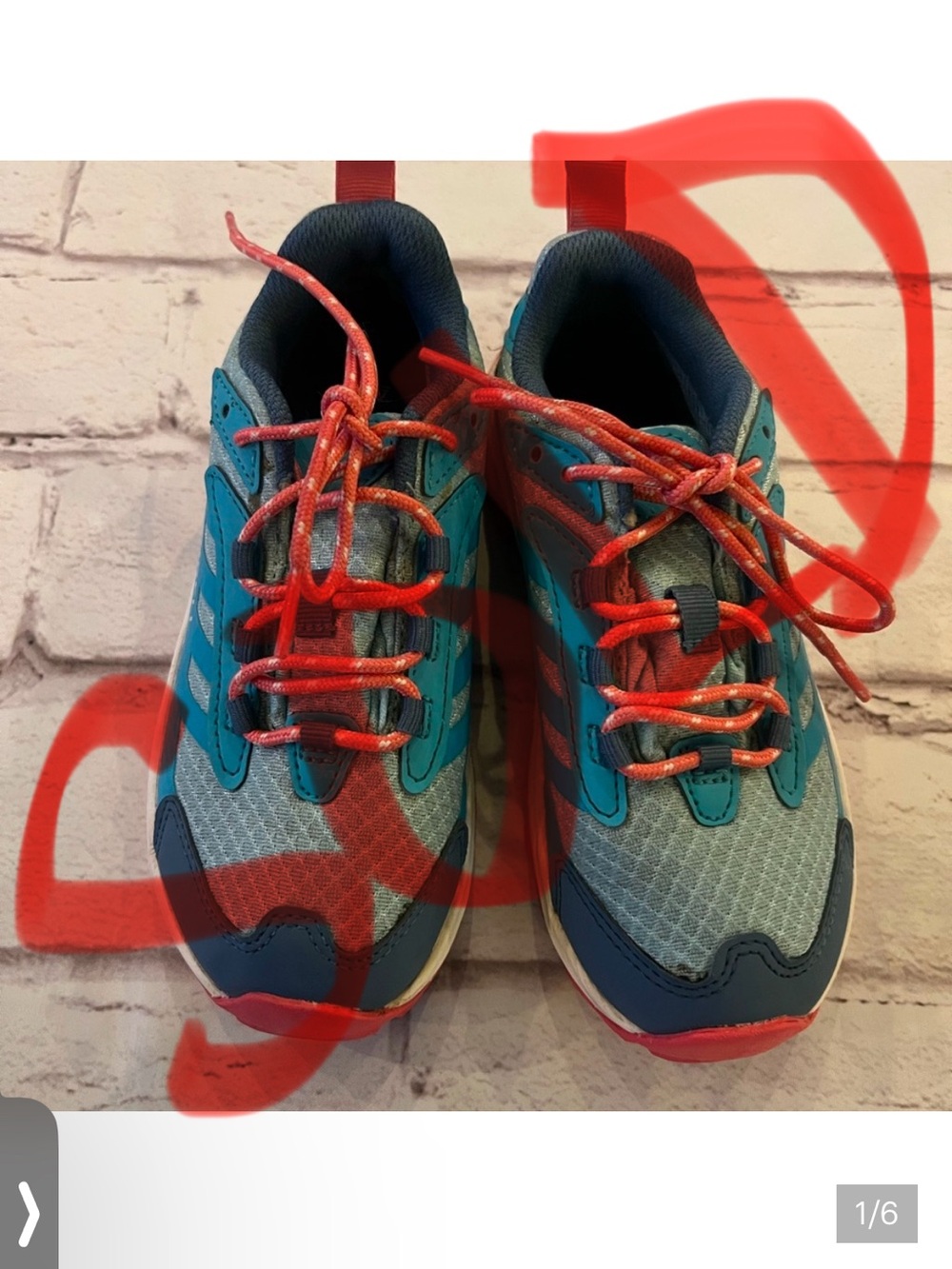 Merrell Kids Blue and Coral Sneakers